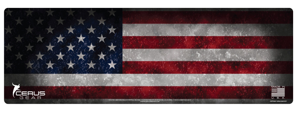PATRIOT USA Flag Premium Long Gun Cleaning Pro Mat Rifle Size USA Made