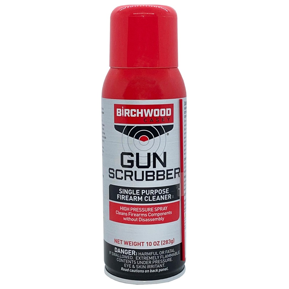 Birchwood Casey GUN SCRUBBER • AEROSOL • FIREARM CLEANER • HIGH PRESSURE SPRAY