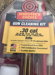 Shooter’s Choice .30 Cal Rifle Gun Cleaning Kit SHF-SRS-30