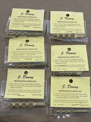 J. Dewey Professional Brass Jags LOT OF 6 ASSORTED CALIBER incl. 38/357/45/50