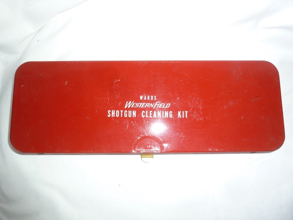 Vintage Montgomery Wards Western Field Shotgun Cleaning Kit & Case