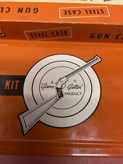 Vintage Marbles Gun Cleaning Kit Steel Case With Cardboard Slip Cover Good Color