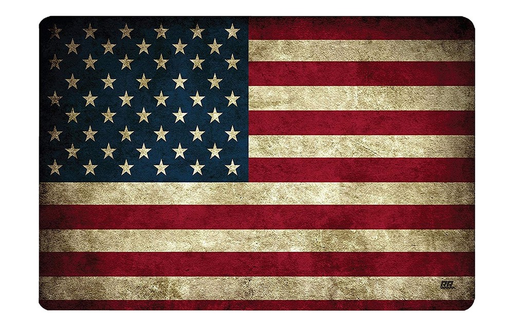Rogue River Tactical Tattered USA American Flag Gun Cleaning Mat Bench Pad Gi…