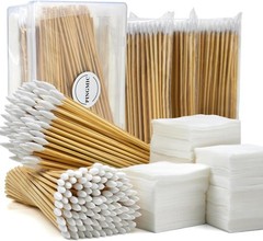 PINGMIC Gun Cleaning Supplies – Gun Cleaning Patches and Long Cotton Swabs Set,