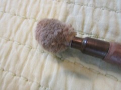 EARLY OAK SHOTGUN CLEANING RODS,COPPER BRUSH ,2 WOOL SWABS,INTERCHAGEABLE