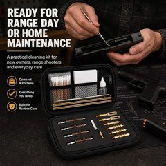 Universal Gun Cleaning Kit for .22, .357, .38, .40 & .45 Caliber