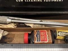 Vintage Mill Run Brite-Bore Shotgun Cleaning Kit Box And Supplies