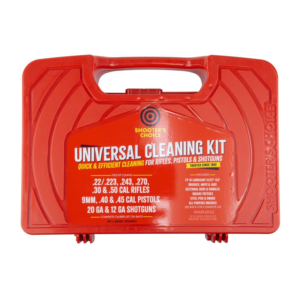Shooter’s Choice Universal Gun Cleaning Kit SHF-SRK-UNI .22 to 12 Gauge