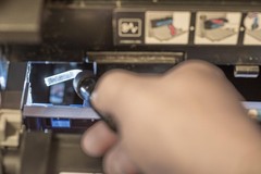 SE Compact Bore Light with Fiber Optic Acrylic Attachment for Firearm Inspection