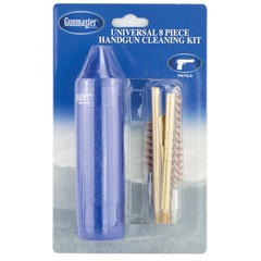 Gunmaster Compact Universal Pistol Cleaning Kit .22-.45 cal Aluminum Handle 8pc