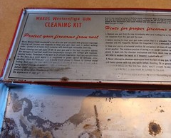 Vintage Montgomery Wards Western Field Rifle Cleaning Kit – Case / Tin (only)