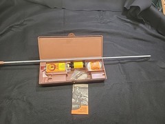 Vintage Hoppes Gun Cleaning Kit-Brown Plastic Case for Rifle Shotgun Please Read