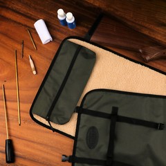 TOURBON Gun Rifle Roll-up Cleaning MAT Pad Shooting Hunting Tool Kit Fleece Line
