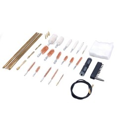 All In One Universal Hand Gun Cleaning Box Kit Tool Set with Aluminum Case