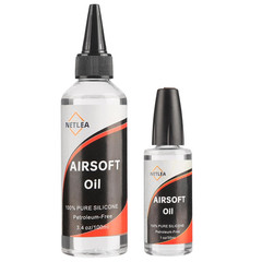 4.4 Oz Airsoft Oil Lubricating with Needle Oiler Pure Silicone Lubricant Airsoft
