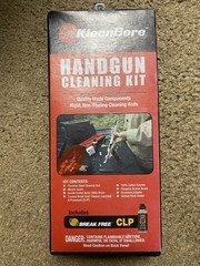 KleenBore Handgun Cleaning Kit .40/.41/10mm Steel Rod Brush CLP K211