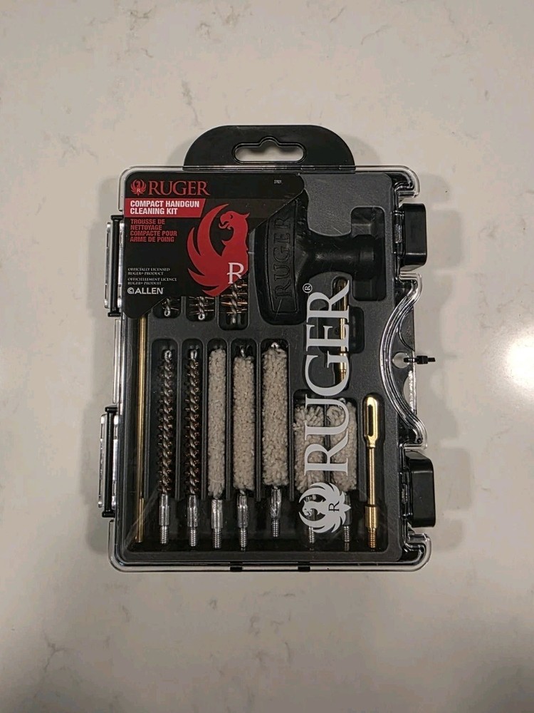 Allen Ruger Compact Handgun Cleaning Kit 38 Special to 45 ACP with Molded Case