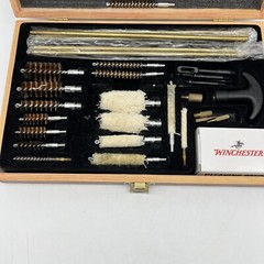 C1 Gunmaster Universal Gun Cleaning Kit Wood Case 29 Pieces.
