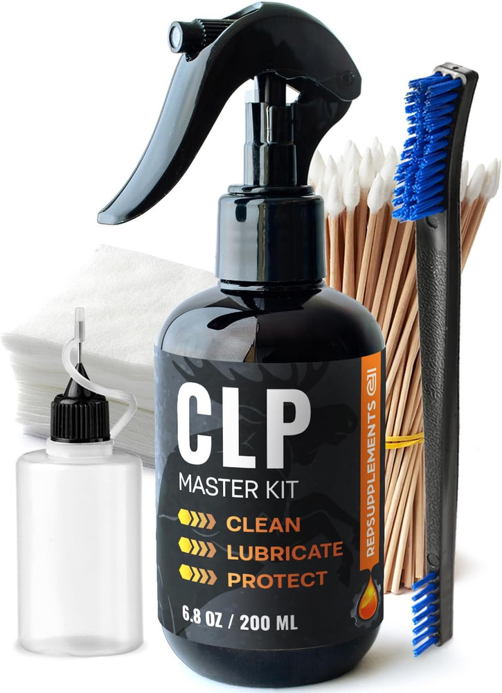 Gun Cleaning Oil Kit 3-In-1 Cleans, Lubes, Protects – 6.8 Oz. Sprayer Cleaner an