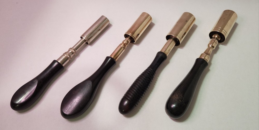 Brass Bore Brushes James Dixon & Sons K Skeggles England Eley Turn Screw Vintage