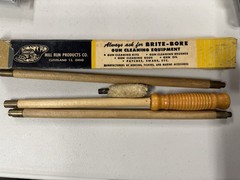 Vintage Mill Run Brite-Bore Cleaning Hickory Shotgun Rod 4 Piece Rare!