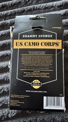U.S. Camo Corps Shammy Sponge 2 Sponges 3 X4 1/4
