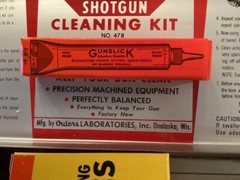 Vintage OUTERS Gunslick Shotgun Gun Cleaning Kit 16ga Gauge Rod Tools Case NICE