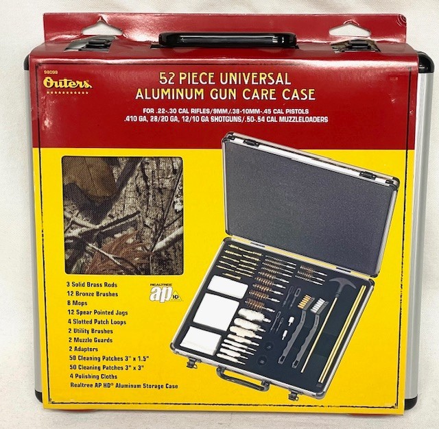 Outers 52-Piece Universal Aluminum Case Cleaning Kit – Camo “CLOSE-OUT”