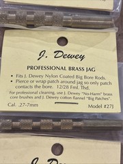 J. Dewey Professional Brass Jags LOT OF 6 ASSORTED CALIBER incl. 38/357/45/50