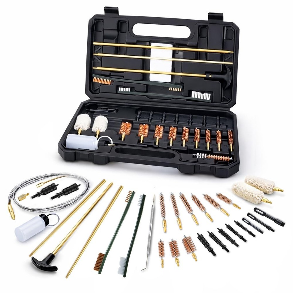 Universal Cleaning Kit for Handgun, , Shotgun, Fits All Calibers .12Ga 20Ga ….