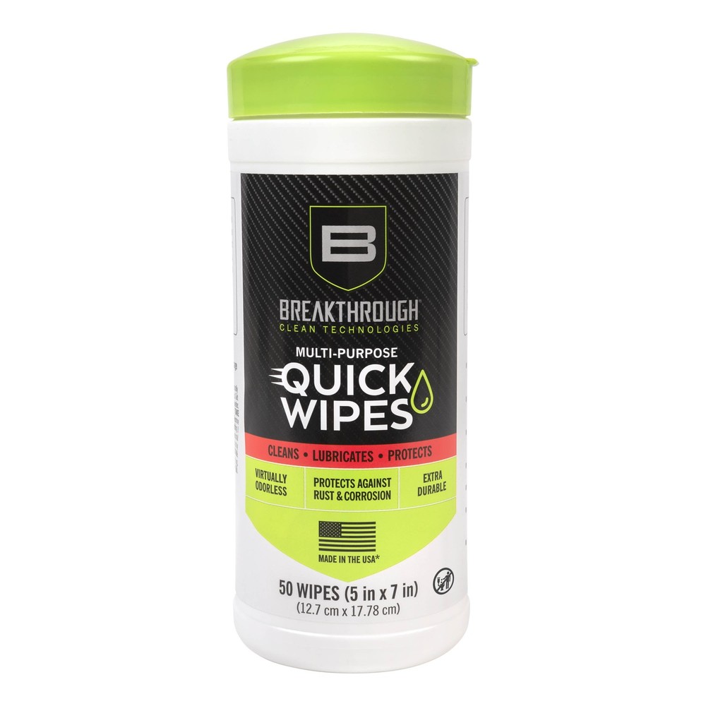 All Purpose CLP Quick Wipes, 5″ x 6″, 50, White, Polyester Wipes with Lubricant