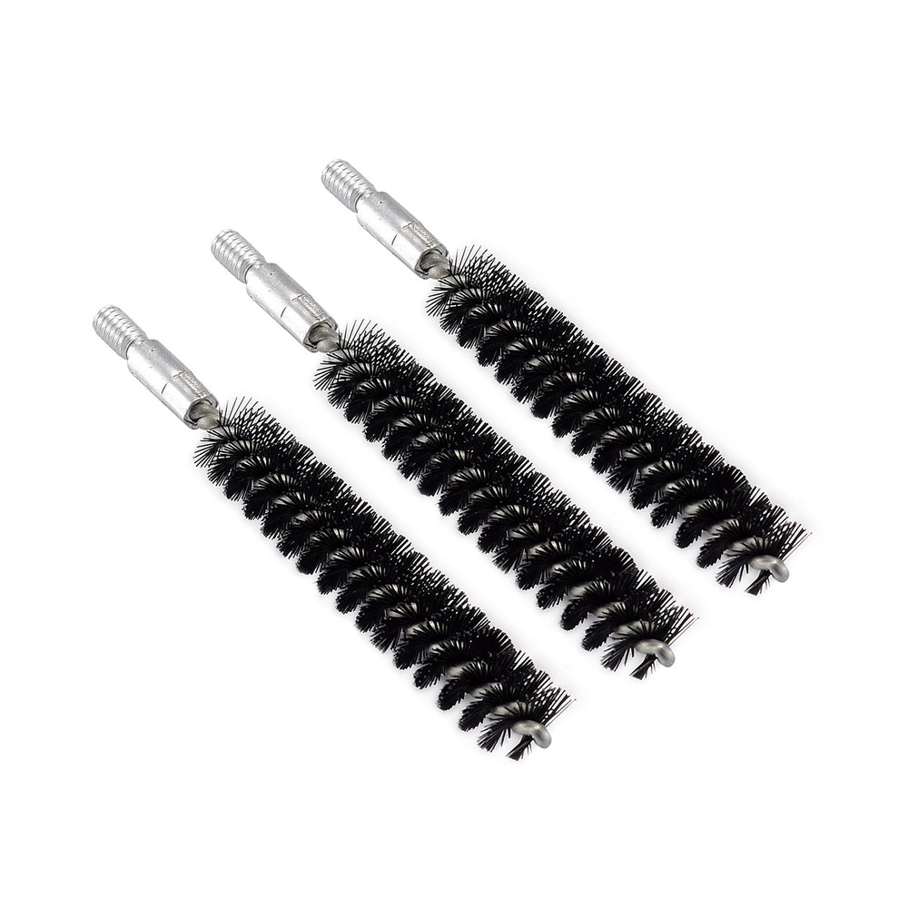 .325/8mm Caliber 3 Pcs Nylon Bristle Bore Brush 8×32 Thread for Gun Cleaning Rod