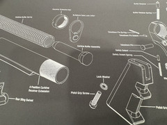 WHEELER DELTA SERIES GUN MAINTENANCE MAT 156824 Exploded View Rubber Back NEW