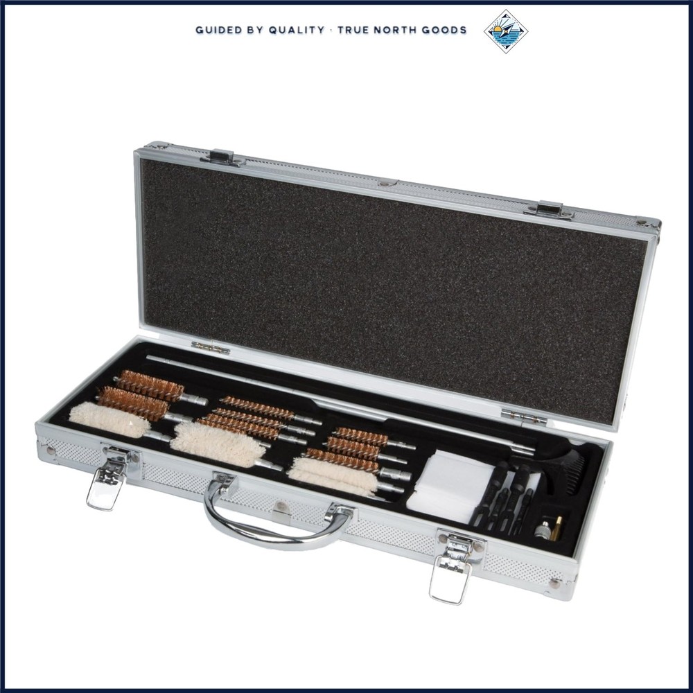 Versatile Gun Cleaning Kit with Aluminum Rods and Adaptable Cleaning Accessories