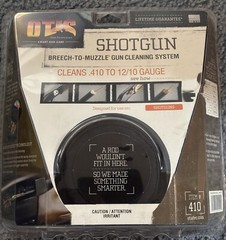 OTIS SHOTGUN BREECH TO MUZZLE GUN CLEANING SYSTEM CLEANS .410 TO 12/10 GUAGE