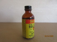Vintage Bottle Gunslick Gun Cleaning Solvent no. 444 – 2 oz. Almost Full!