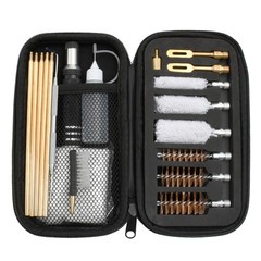 Shotgun Cleaning Kit for 12, 20, 410 Gauge Bronze Brushes, Brass Adaptor, Cotton