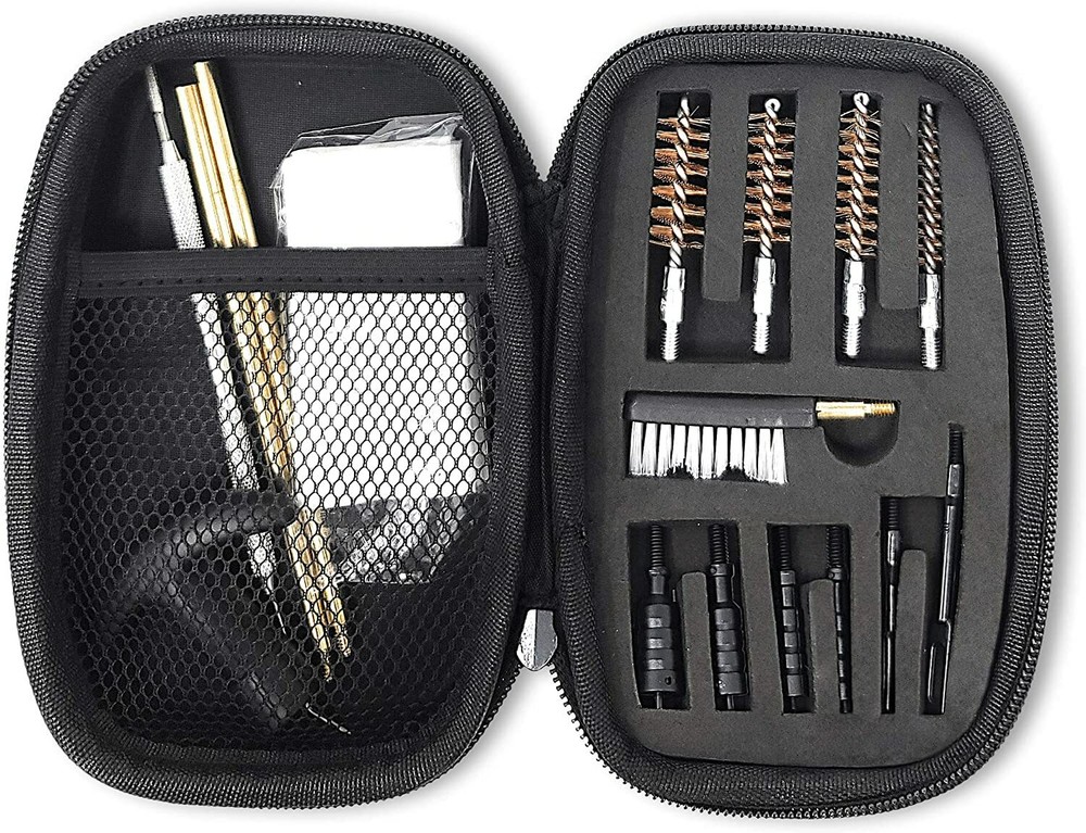 Universal Handgun Cleaning Kit -PH | Zippered Case | Bore Brush Jag Pick Cleanin