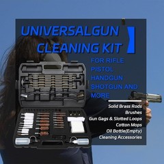 107pc Universal Gun Cleaning Kit for Pistol, Shotgun, Rifle, Handgun, Airgun, Re