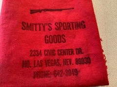 Vintage Gun Cleaning Cloth Smitty’s Sporting Goods North Las Vegas, Nevada
