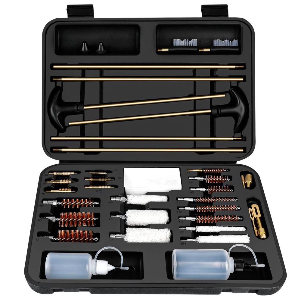 Universal Cleaning Kit, Cleaning Set with Reinforced Brass Rods, Brass Jags a…