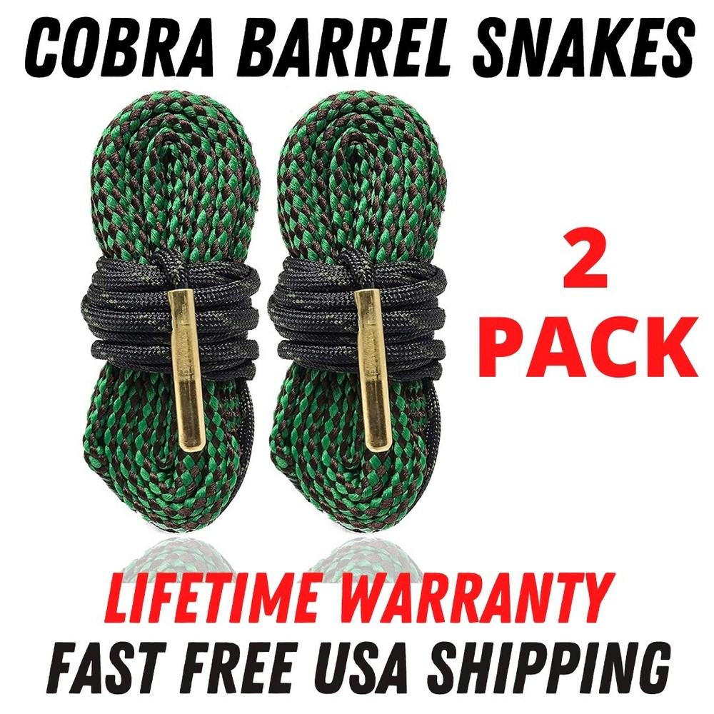 2 Pack .223 Gun Bore Cleaning Rope – Lifetime Warranty – Cobra Barrel Snakes