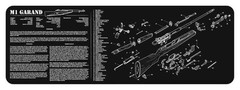 TekMat M1 Garand Gun Cleaning Mat Black Oversized TEK-R36-M1GARAND-BK