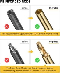 Comprehensive .22lr Gun Cleaning Kit with 6 Brass Rods – Organized Case Included