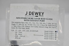 J Dewey ABS-1S Adjustable Rod Guide 13″ Black/Silver Replacement w Solvent Port