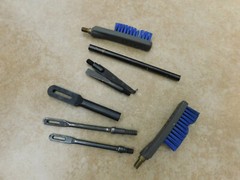 CLEANING CHAMBER BRUSH SET FOR CAL-40 , .45, 9mm