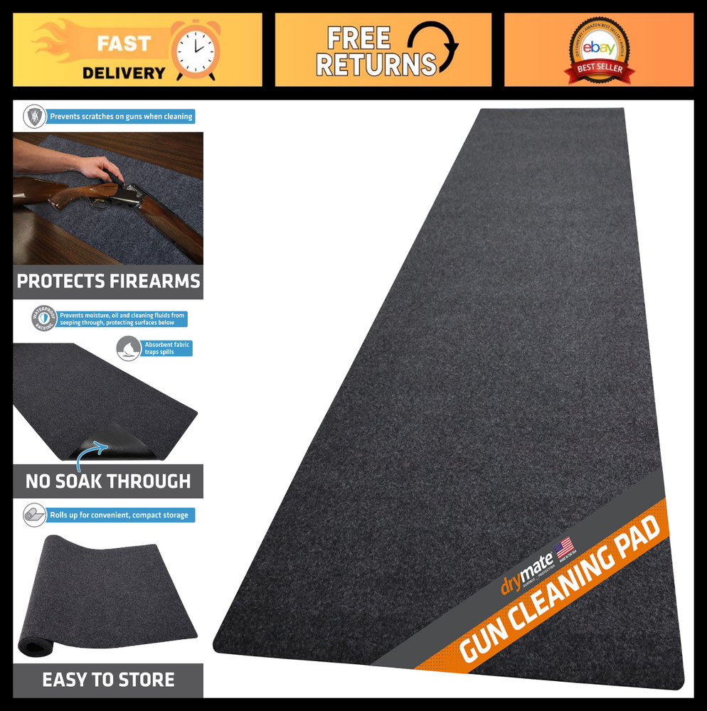 Absorbent Waterproof Gun Cleaning Mat – Durable Pad Protects Surfaces & Contains