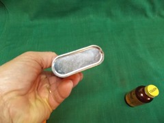 Vtg lot of HOPPE’S #9 gun cleaning EMPTY bottle oil tin can, Cleaning manual