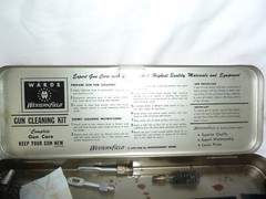 Vintage Montgomery Wards Western Field Shotgun Cleaning Kit & Case