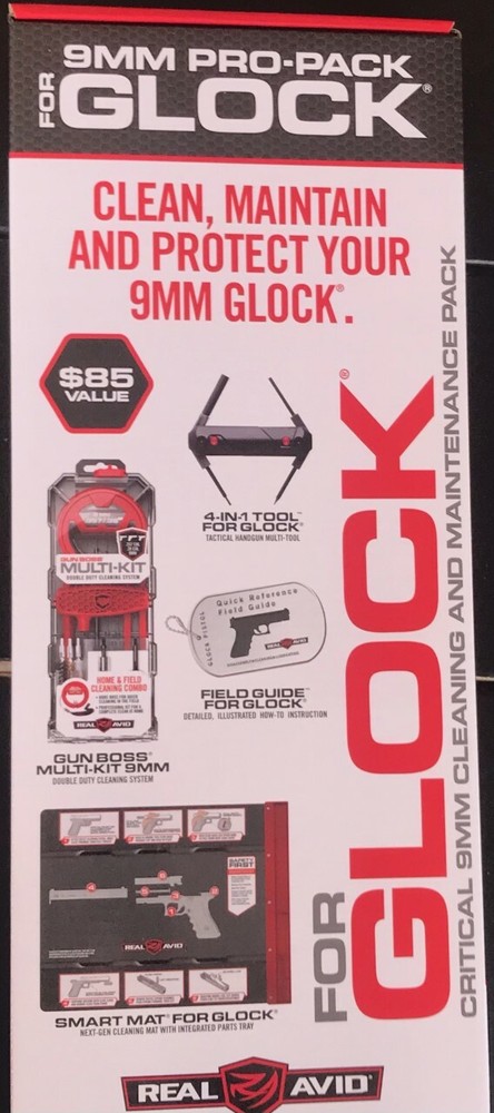 Real Avid Glock Cleaning Kit with Gun Boss, 4-in-1 Tool, Smart Mat & Field Guide